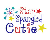 Star Spangled Cutie 6X10 hoop