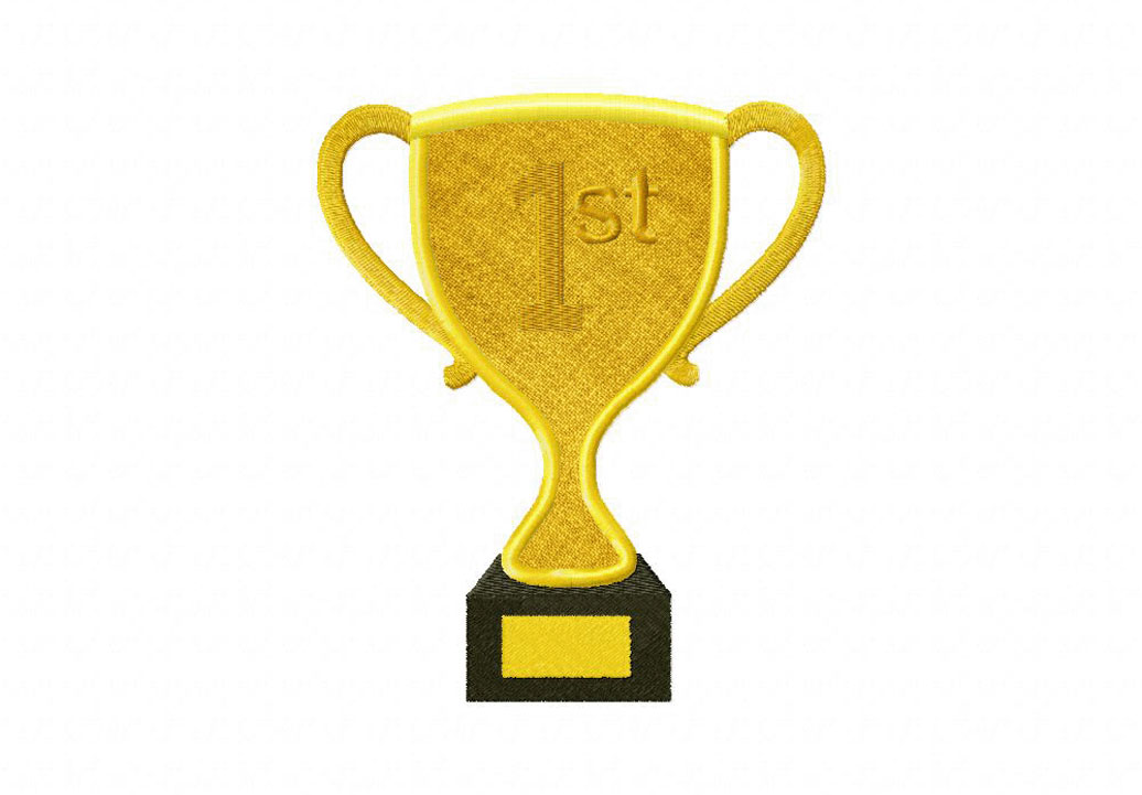 Trophy Embroidery Design Trophy Embroidery Design