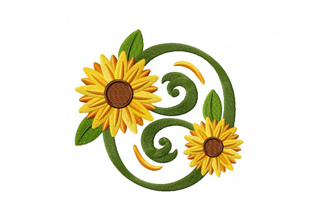 Free Sunflower Machine Embroidery Designs